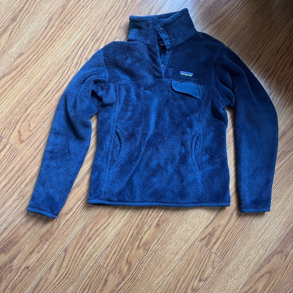 Patagonia Women’s Snap T Pull Over Small Navy - Picture 2 of 10
